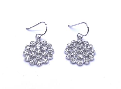 925 CZ Drop Earrings