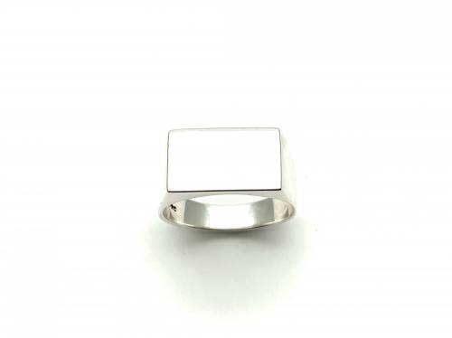 Silver Rectanglar Signet Ring