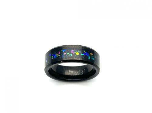 Tungsten Carbide Ring Multi Stone Inlay 7mm