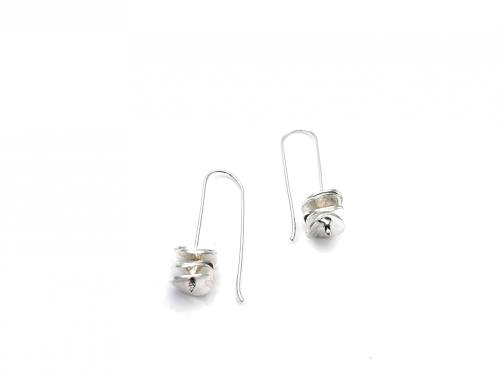 Silver Cairn Hook Drop Earrings