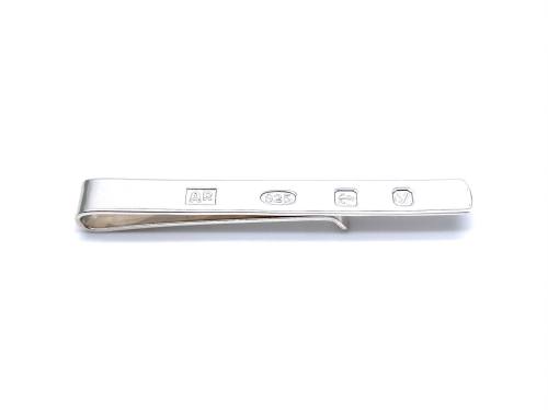 Silver Hallmark Feature Tie Slide