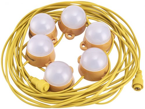 LED Festoon Kit 110V 6-way 12m IP44 complete