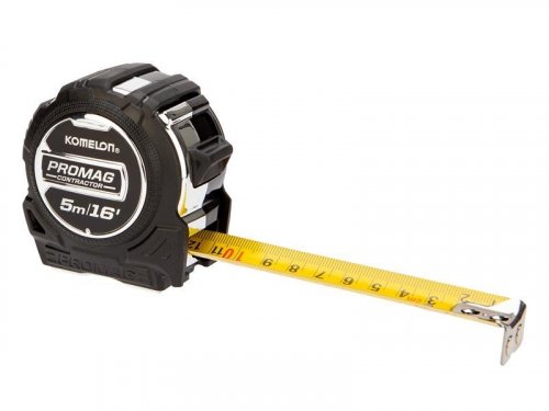 Komelon - Stick Flat Tape Measure 1m (Width 13mm) (Metric only)