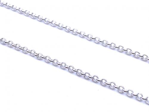 Silver Round Belcher Chain 16 inch