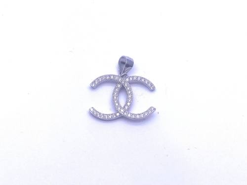 Silver Cz Cc Pendant