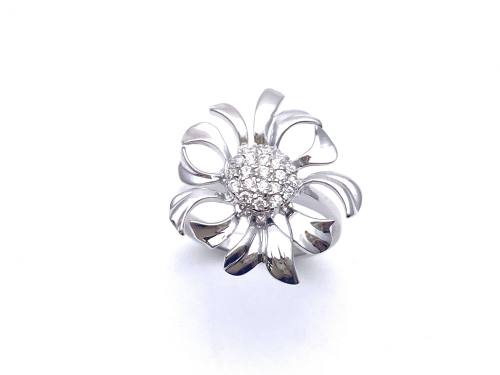 925 CZ Flower Ring