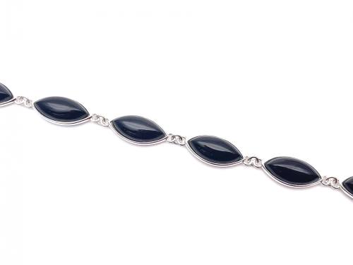 Whitby Jet Bracelet 7.5 - 9 inch