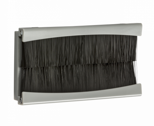 Knightsbridge Brush Module 100 x 50mm - Grey (NETBR4GGY)