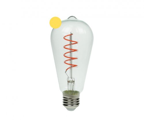 Pro-lite ST64 YELLOW 4W ES DIMMABLE LED FILAMENT - (ST64/FILDIM/4W/ES/YELLOW)