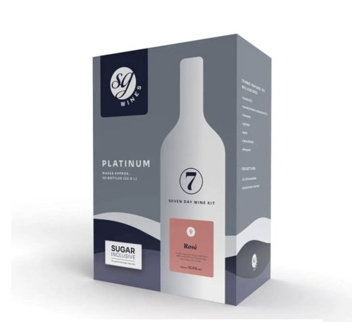 SG Wines Platinum Rose Wine Making Kit (Solomon Grundy) - 30 Btl