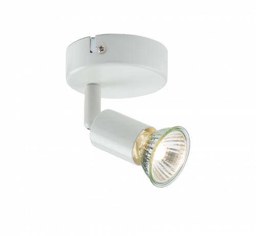 Knightsbridge 230V GU10 Single Spotlight -  White (NSPGU1W)