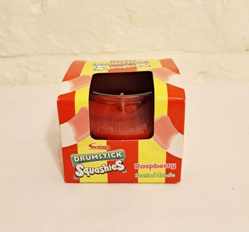 Swizzels Drumstick Squashies Raspberry Scented Boxed Candle