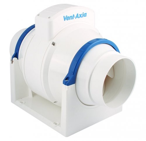 Vent Axia ACM100T In-line Mixed Flow Fan with Overrun Timer (17104020)