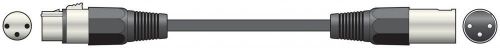 QTX 190.082 XLR Socket to XLR Plug Classic Black Microphone Cable 6.0 Metres New