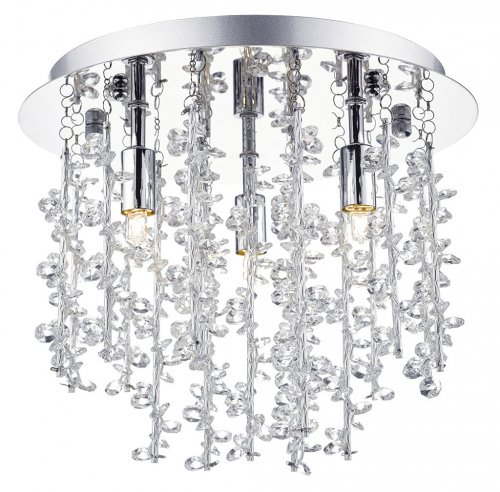 Dar Sestina 3 Lt G9 Flush with Decorative Rods & Crystal Beads