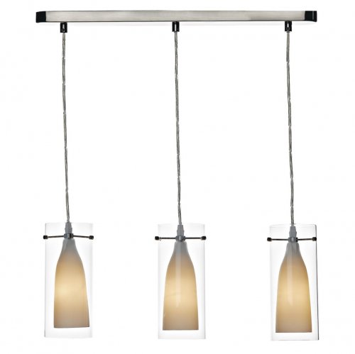 Dar Boda 3 Light Pendant Satin Chrome