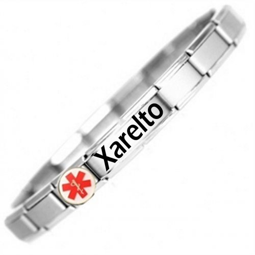 Taking Xarelto Medical ID Alert Bracelet.