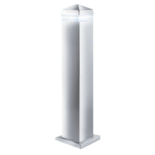 Searchlight India Led Outdoor Post - 45Cm Satin Silver Square - 16 Leds