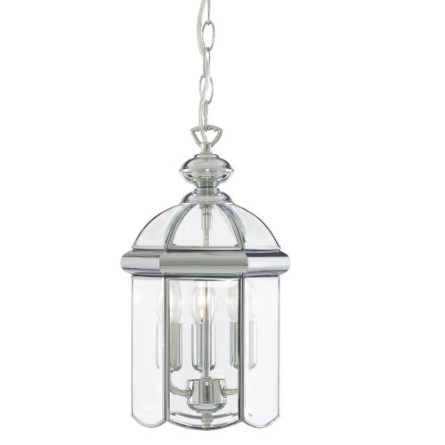 Searchlight Bevelled Lantern Chrome Bevelled Glass  Domed 3Lt