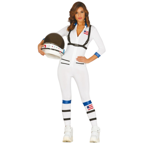 Women's Astronaut Space Suit Costume Moon Walk Fancy Dress