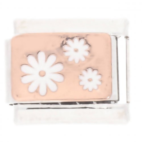 La Cima Rose Gold and Enamel Daisy Flowers