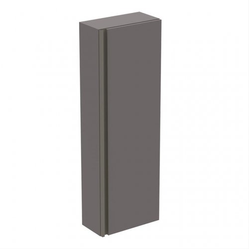 Ideal Standard Tesi Matt Dark Taupe 40cm Half Column Unit with 1 Door