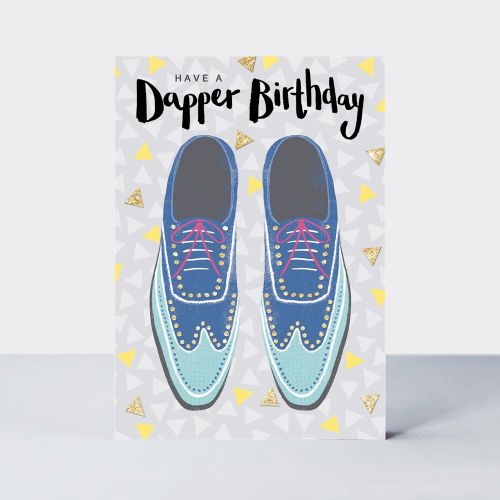Birthday Card - Male - Dapper Shoes - Admiral