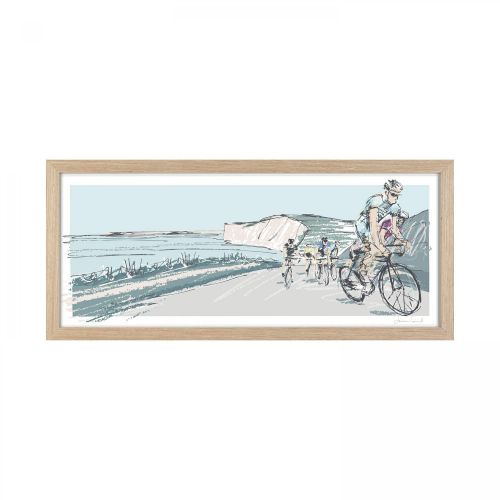 Crompton Bay - Cycling Bike - Wall Art Print Framed - James Lord