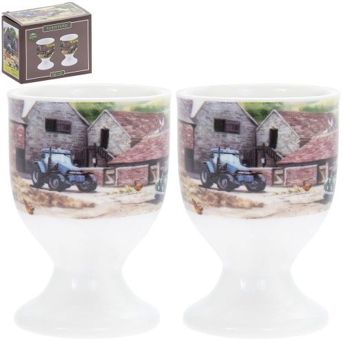 Farmyard Land Rover Egg Cups - Set of 2 - Lesser & Pavey