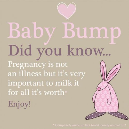 Baby Shower Card - Baby Bump Did You Know? - Rufus Rabbit