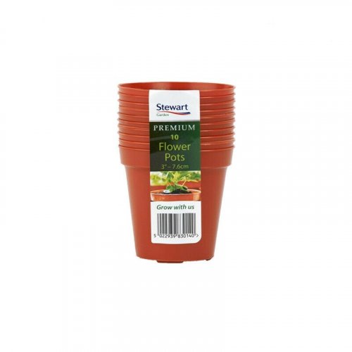 Stewart Flower Pots 3'' - Pack of 10