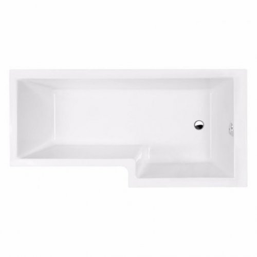 Essential Kensington 1700 x 850mm Right Hand Shower Bath Pack, Chrome