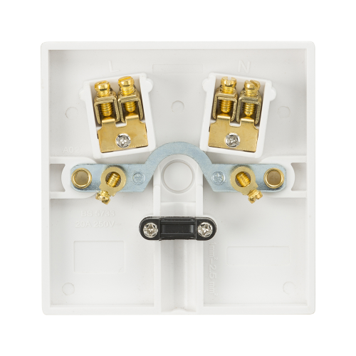 Knightsbridge 20A Flex Outlet Plate - (SN8342)