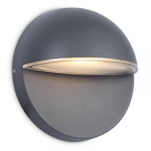 Kosnic Black 9W Haldon Circular LED Wall Light 4000k - (KWAL109C-BLK)