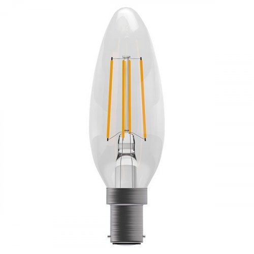 Bell 4W LED Filament Dimmable Candle SBC Clear 2700K - (05306)