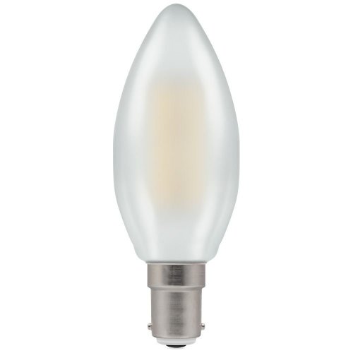 Crompton 5w LED Candle Filament Pearl Dimmable 2700K  SBC-B15d - (7185)