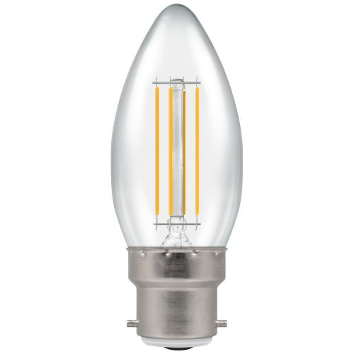 Crompton 5w LED Candle Filament Clear Dimmable 2700K  BC-B22d - (7130)