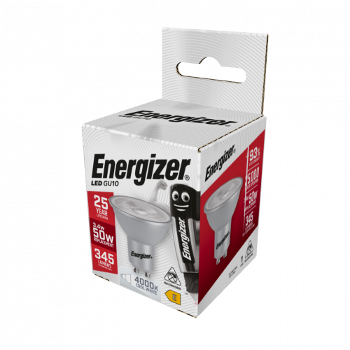 Energizer Led GU10 3.4w 4000k Cool White (S8872)