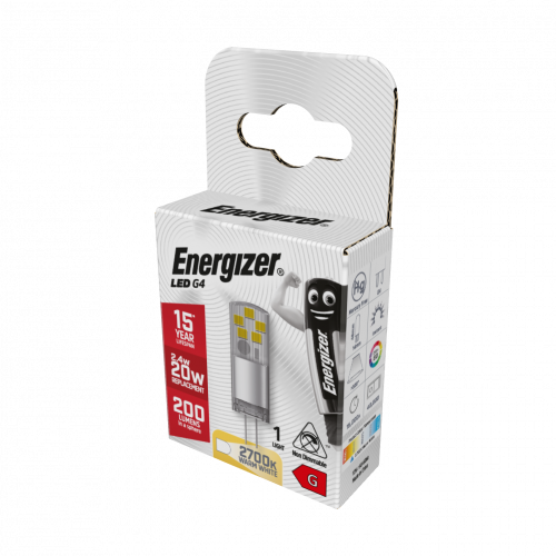 Energizer LED 2.4W G4 2,700K (Warm White) (S18746)
