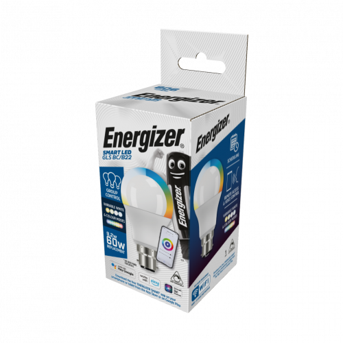 Energizer Smart B22 (BC) GLS 8.5W RGB CCT - (S18459)