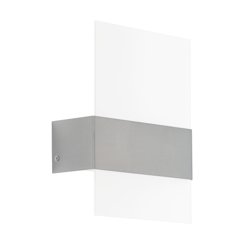 Eglo Nadela LED Outdoor Stainless Steel & Satinated Glass Wall Light (93438)
