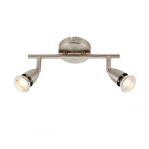 Saxby Amalfi Satin Nickel 2lt Twin Spotlight (G2521313)