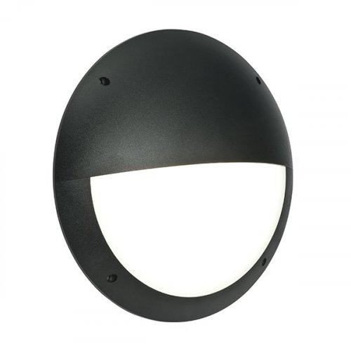 Saxby Seran Matt Black LED 12W Eyelid Bulkhead (55689)