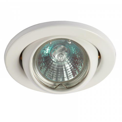 Knightsbridge IP20 12V 50W max. L/V White Eyeball Downlight with Bridge (LE04W1)