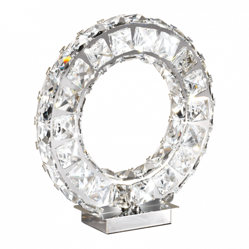Eglo TONERIA Round Crystal Table Lamp Chrome (39005)