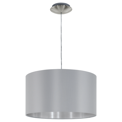 Eglo MASERLO Silver Grey Steel Ceiling Pendant (31601)