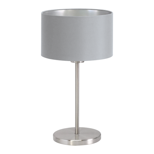 Eglo MASERLO Silver Grey Steel Table Lamp (31628)