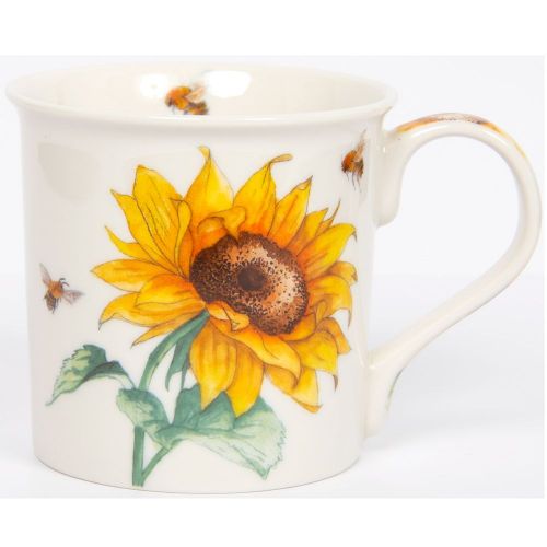 Sunflower & Bee Fine China Mug - Boxed - Lesser & Pavey
