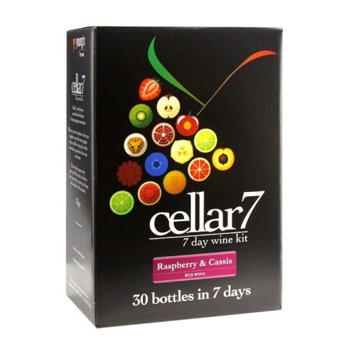 Cellar 7 Raspberry and Cassis Wine Homebrew Kit - 30 Bottles