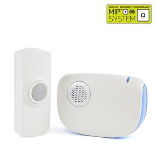 Lloytron B7021WH High Quality 32 Melody B/O Wireless Door Chime with MiPs White